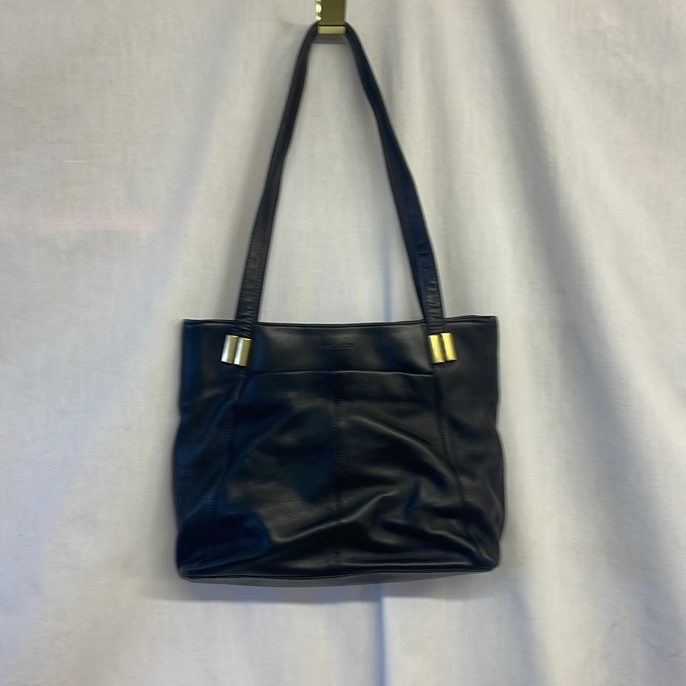 Villager Black Leather Handbag